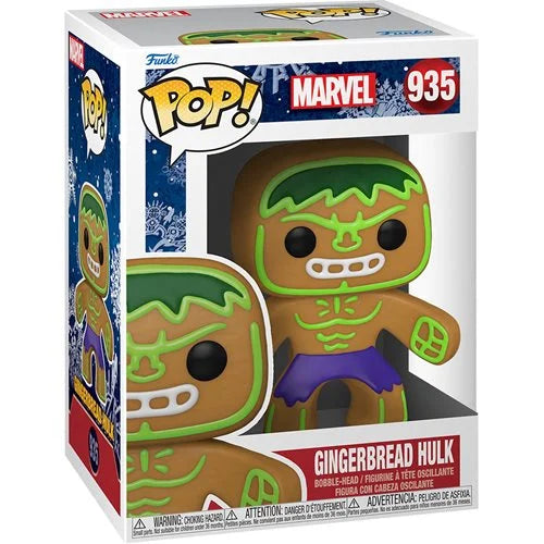 Funko-Marvel Holiday - Gingerbread Hulk Funko Pop! Vinyl Figure-FU50660-Legacy Toys