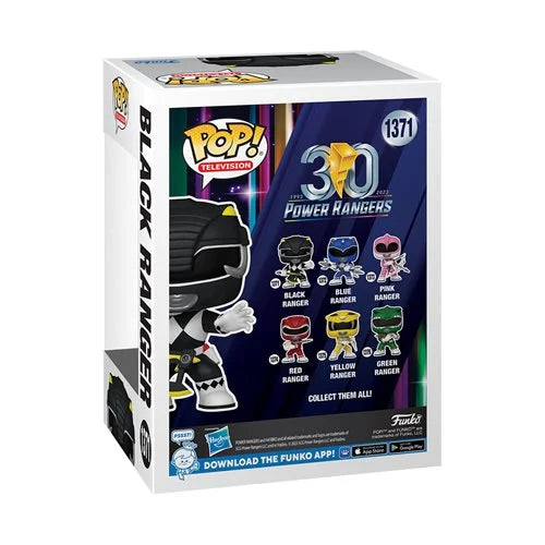 Funko-Mighty Morphin Power Rangers: 30th Anniversary - Black Ranger Funko Pop! Vinyl Figure-FU72154-Legacy Toys