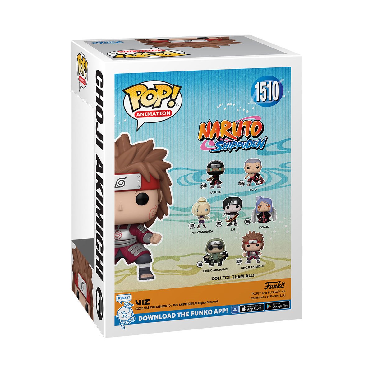 Funko-Naruto Shippuden - Choji Akimichi Pop! Vinyl Figure-FU75534-Legacy Toys