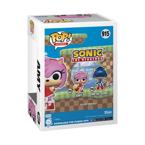 Funko-Sonic the Hedgehog - Amy Funko Pop! Vinyl Figure-FU70582-Legacy Toys