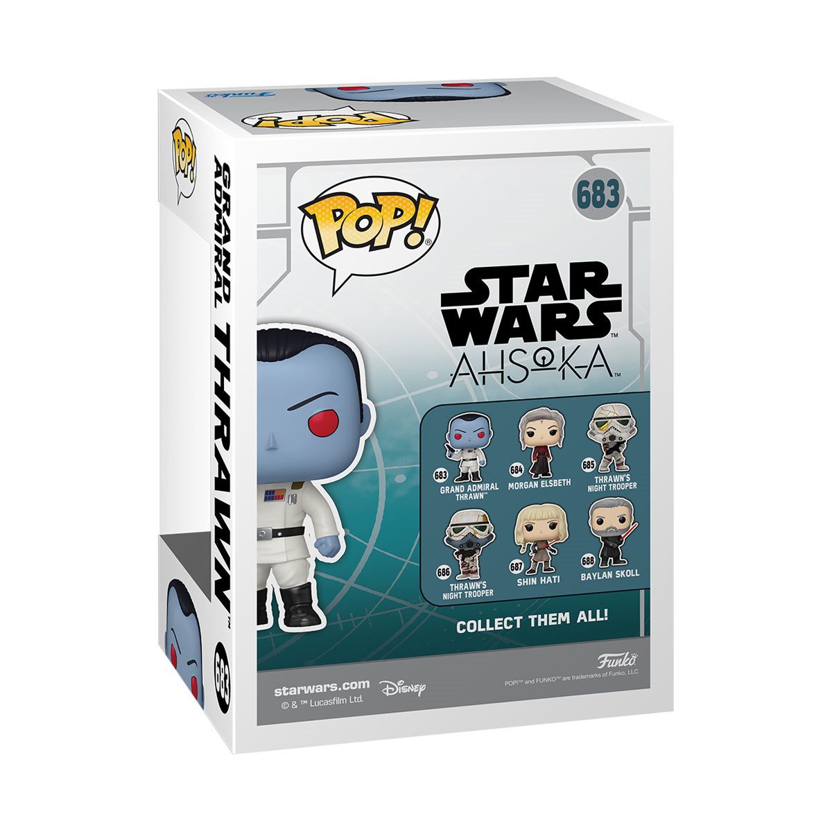 Funko-Star Wars: Ahsoka - Grand Admiral Thrawn Pop! Vinyl Figure-FU76539-Legacy Toys