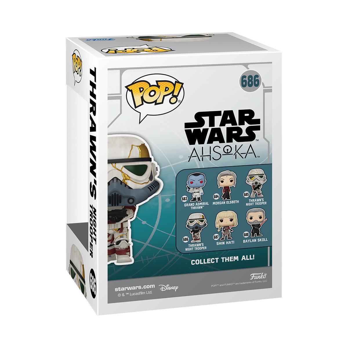 Funko-Star Wars: Ahsoka - Thrawn's Night Trooper (Blue) Pop! Vinyl Figure-FU76542-Legacy Toys