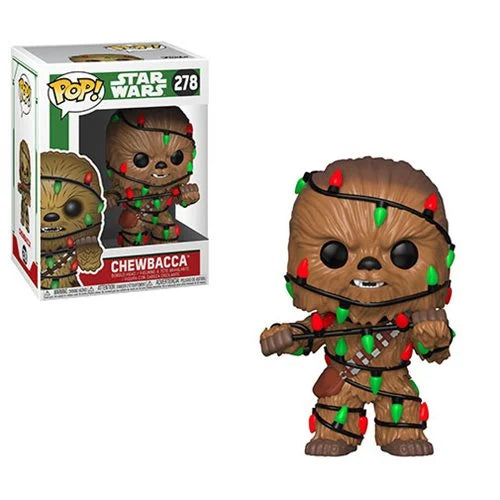 Funko-Star Wars Holiday - Chewbacca with Lights Funko Pop! Vinyl Figure-FU33886-Legacy Toys