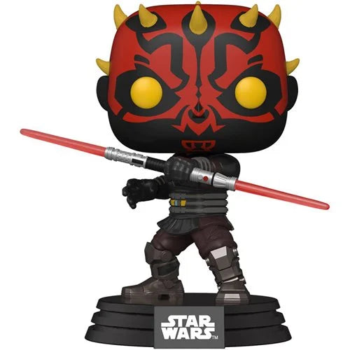 Funko-Star Wars: The Clone Wars - Darth Maul with Light Saber Funko Pop! Vinyl Figure-FU52025-Legacy Toys