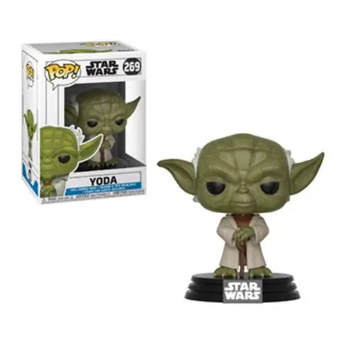 Funko-Star Wars: The Clone Wars - Yoda Pop! Vinyl Figure-FU31799-Legacy Toys