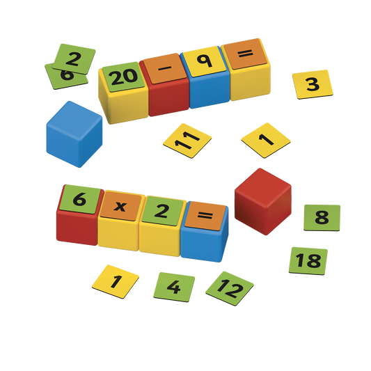 Geomag-Magicube Math Building Recycled 55 Pieces-256-Legacy Toys