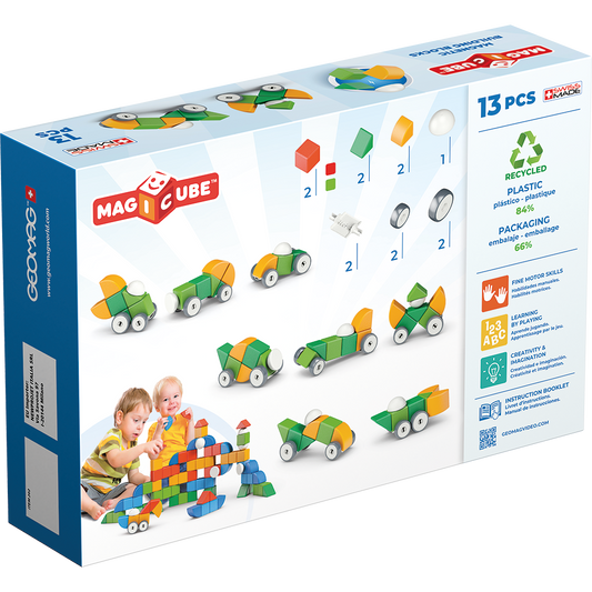 Geomag-Magicube Shapes Recycled 13 Pieces-202-Legacy Toys