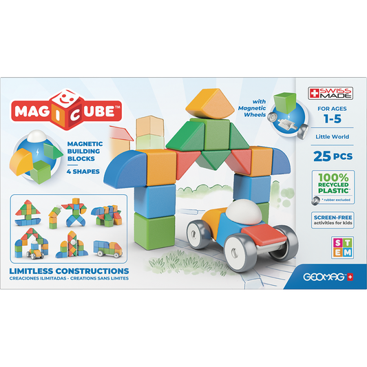 Geomag-Magicube Shapes Recycled 25 Pieces-204-Legacy Toys