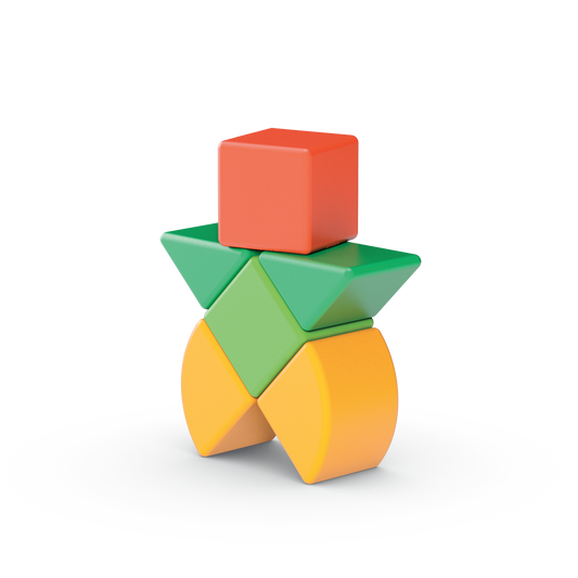 Geomag-Magicube Shapes Recycled 6 Pieces-200-Legacy Toys