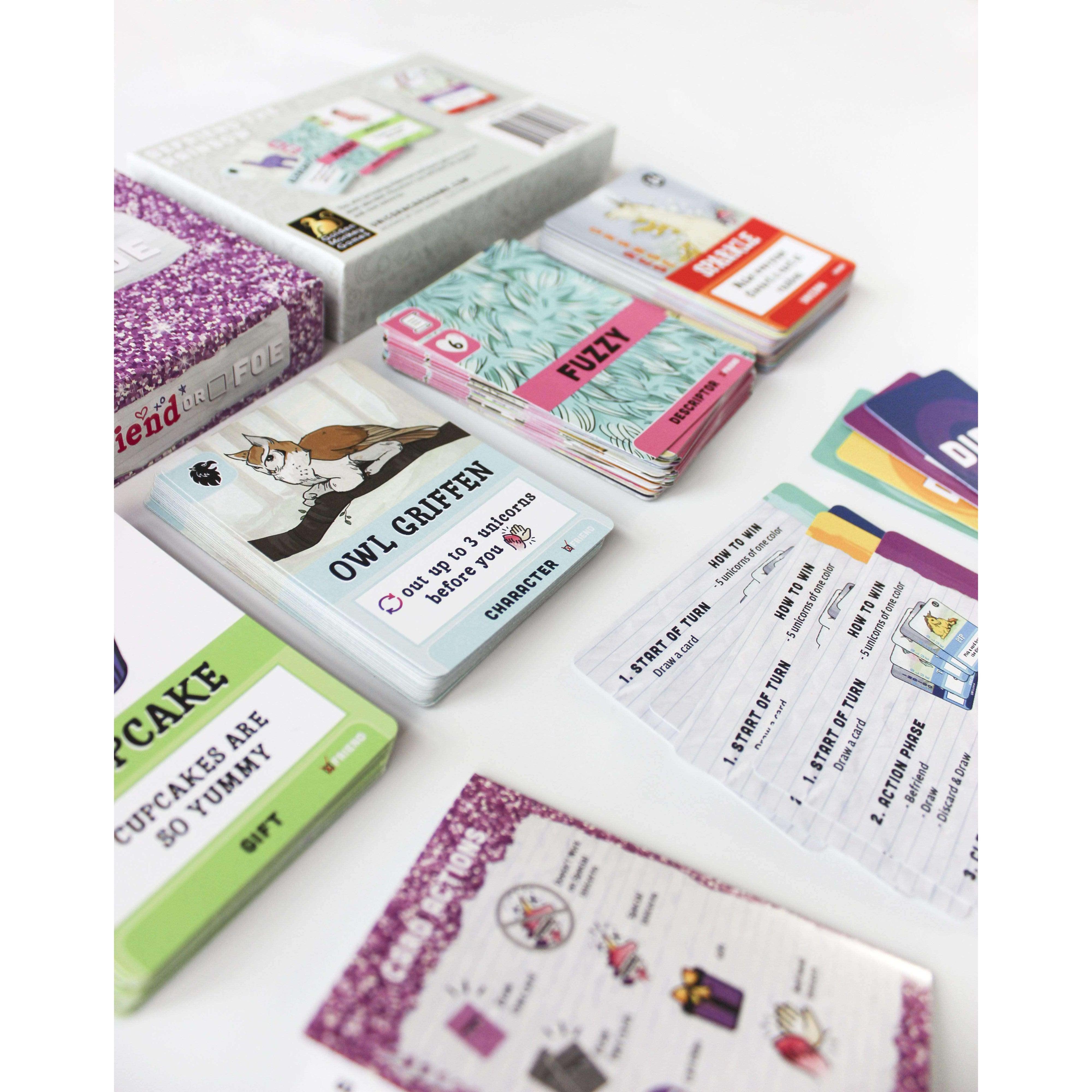 Golden Monkey Games-Unicorns Friends or Foe Party Card Game for Kids & Adults--Legacy Toys