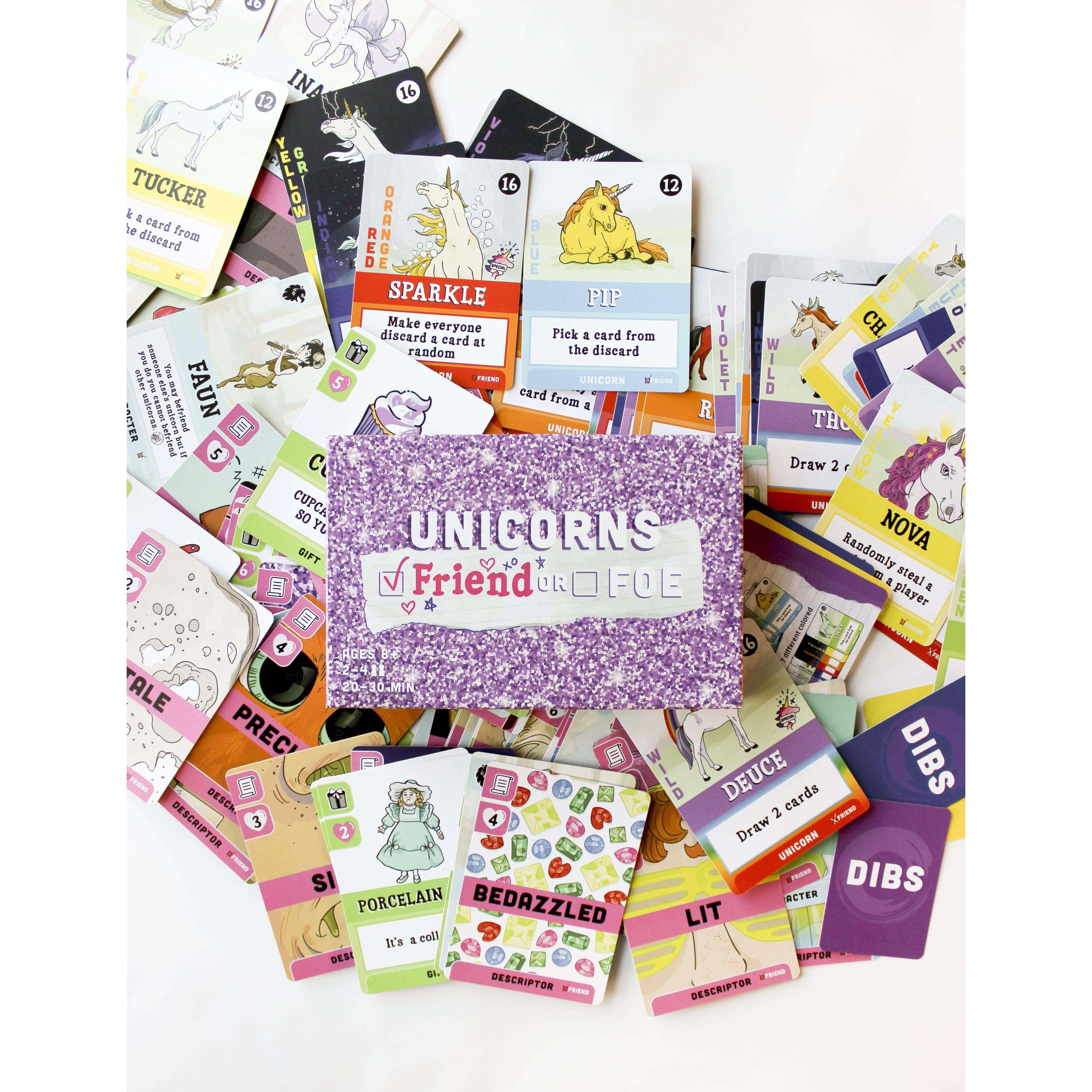 Golden Monkey Games-Unicorns Friends or Foe Party Card Game for Kids & Adults--Legacy Toys