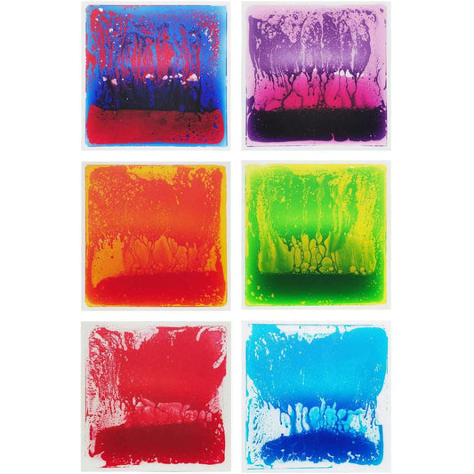 Great Playthings-19.7" Square Liquid Sensory Floor Tile - Box of 6--Legacy Toys