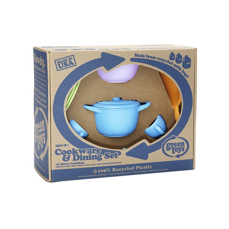 Green Toys-Cookware & Dining Set-DIN01R-Legacy Toys