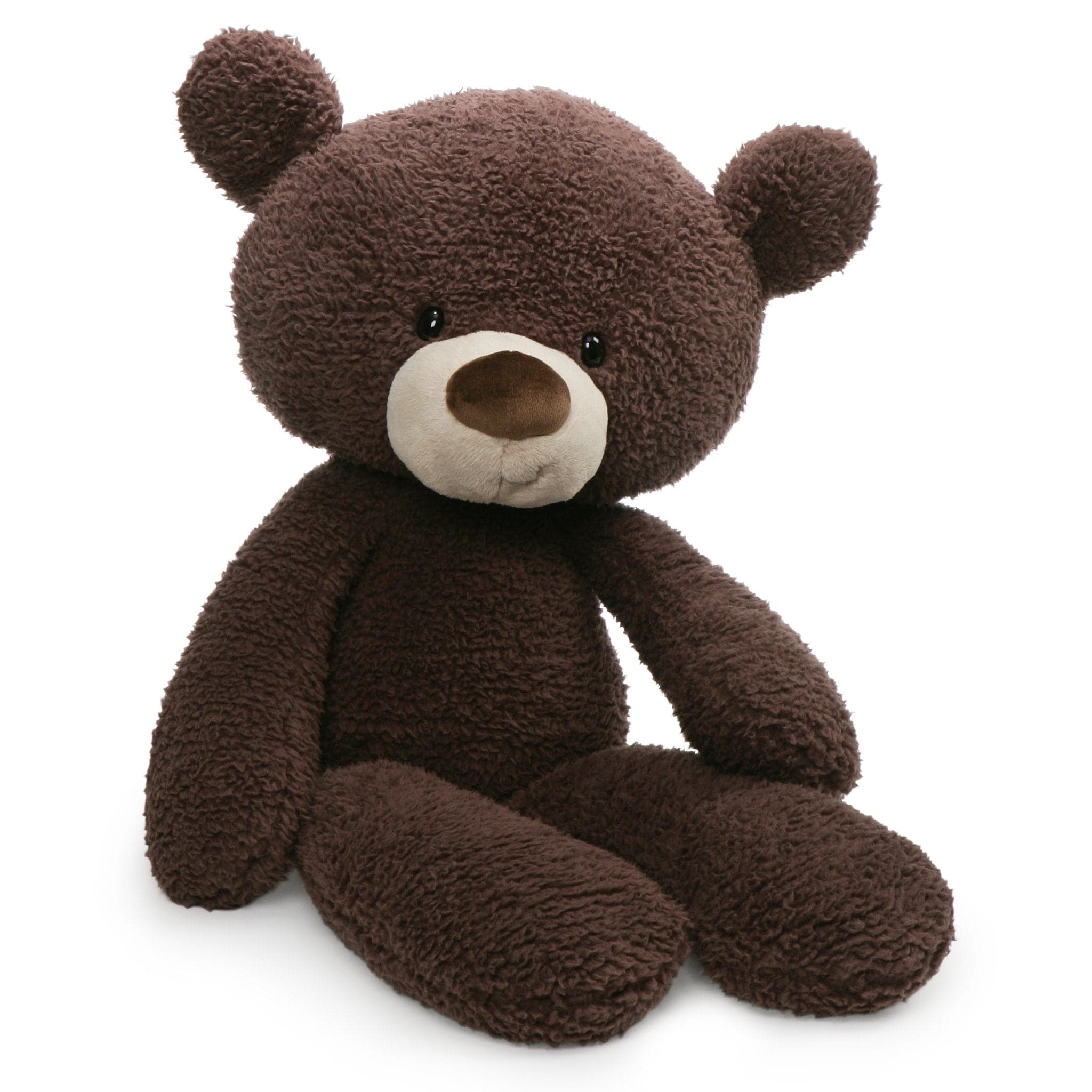 Gund-Fuzzy Teddy Bear - Chocolate-11681-24