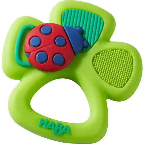 Haba-Shamrock Silicone Teether-305161-Legacy Toys