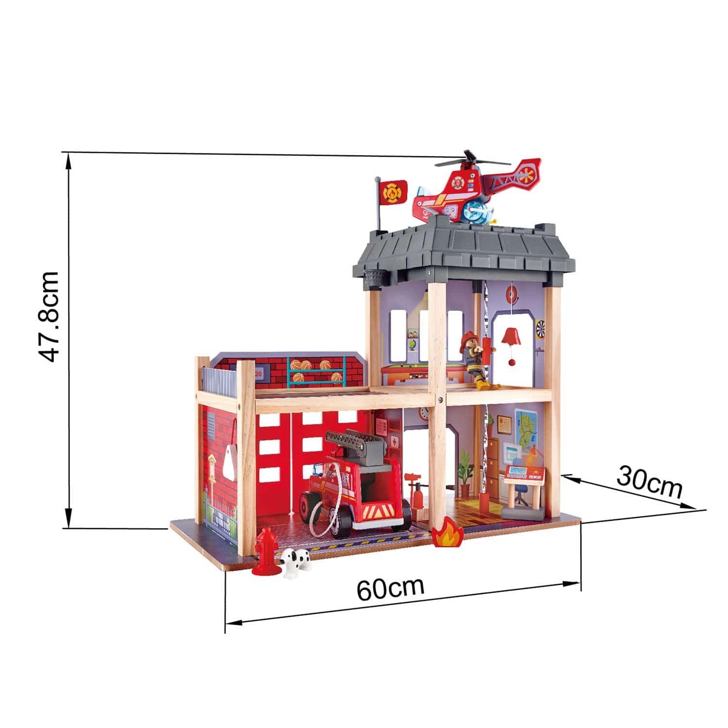 Hape-City Fire Station-E3023-Legacy Toys