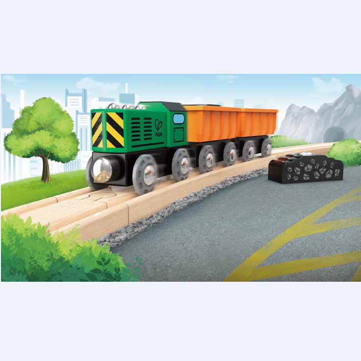 Hape-Diesel Freight Train-E3718-Legacy Toys
