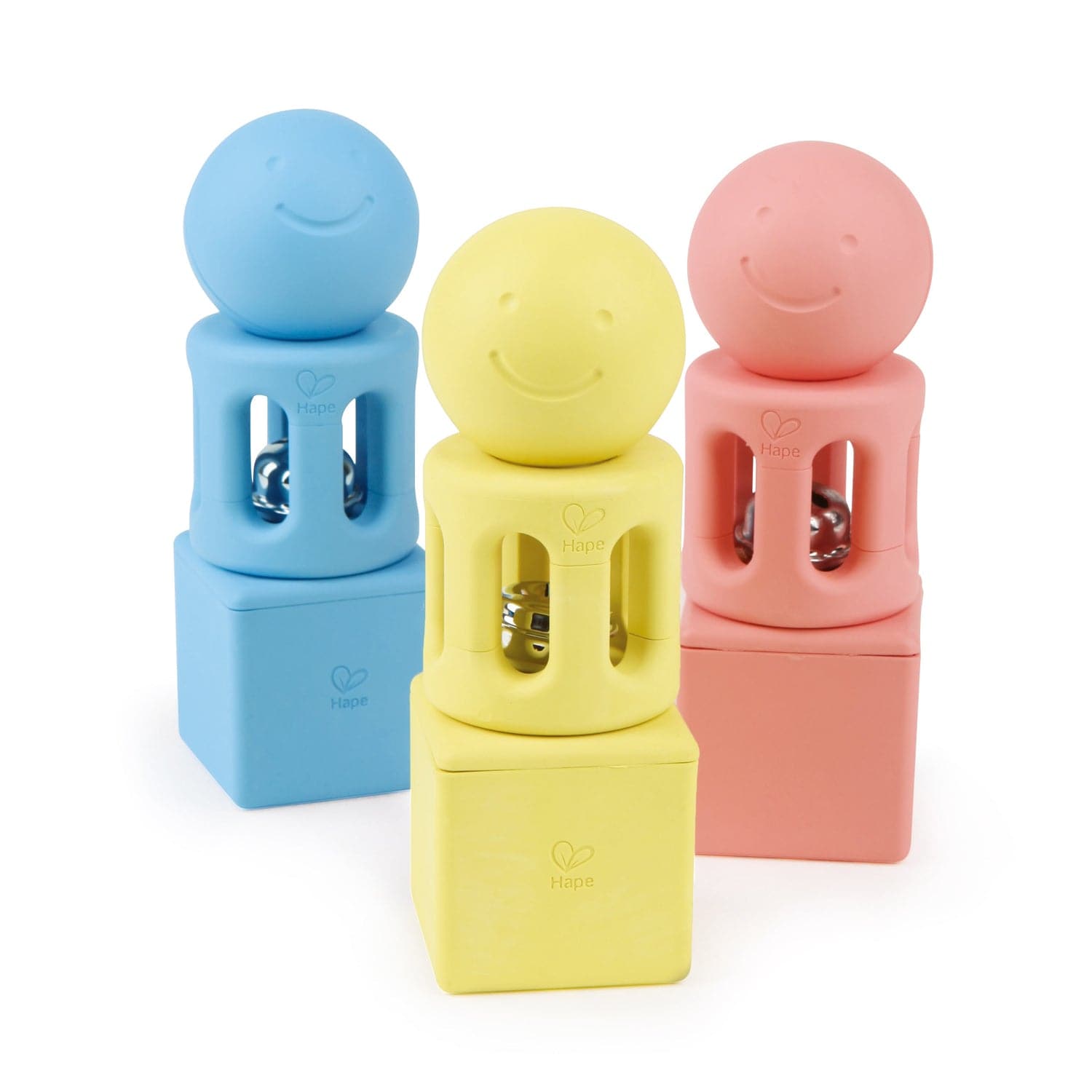 Hape-Geometric Rattle Trio-E0456-Legacy Toys