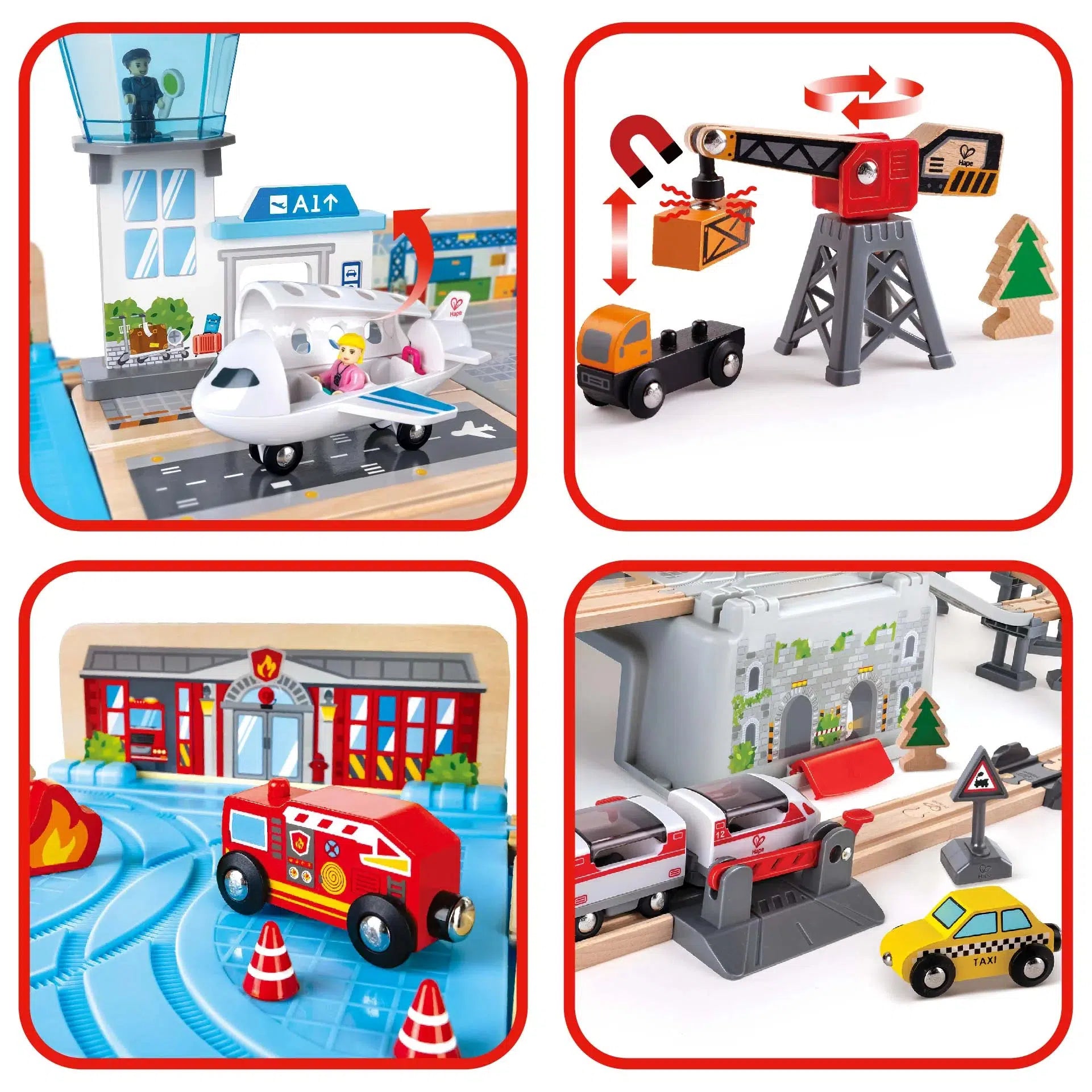 Hape fire best sale station playset