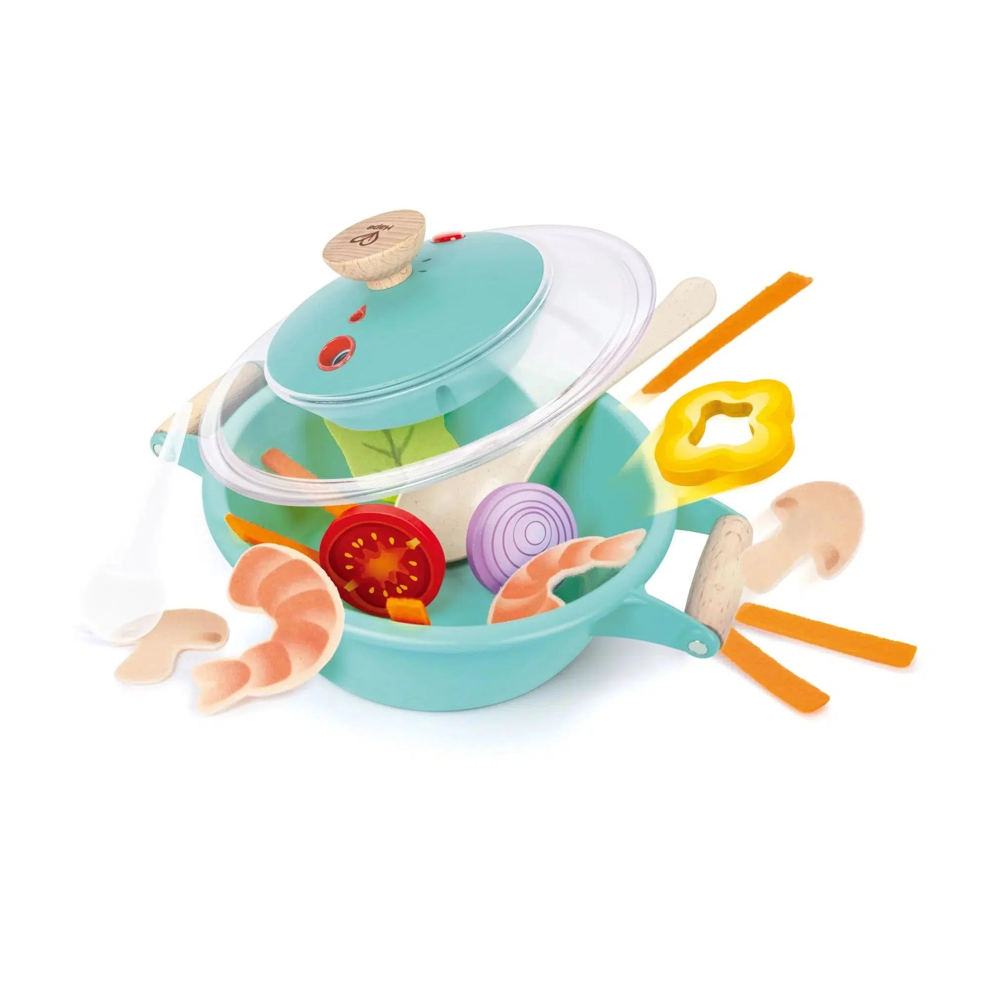 Hape-Little Chef Cooking & Steam Playset-E3187-Legacy Toys