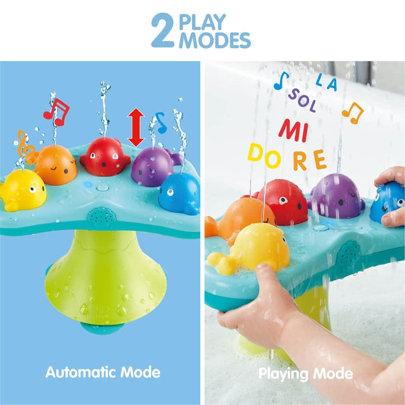 Hape-Musical Whale Fountain-E0218F-Legacy Toys