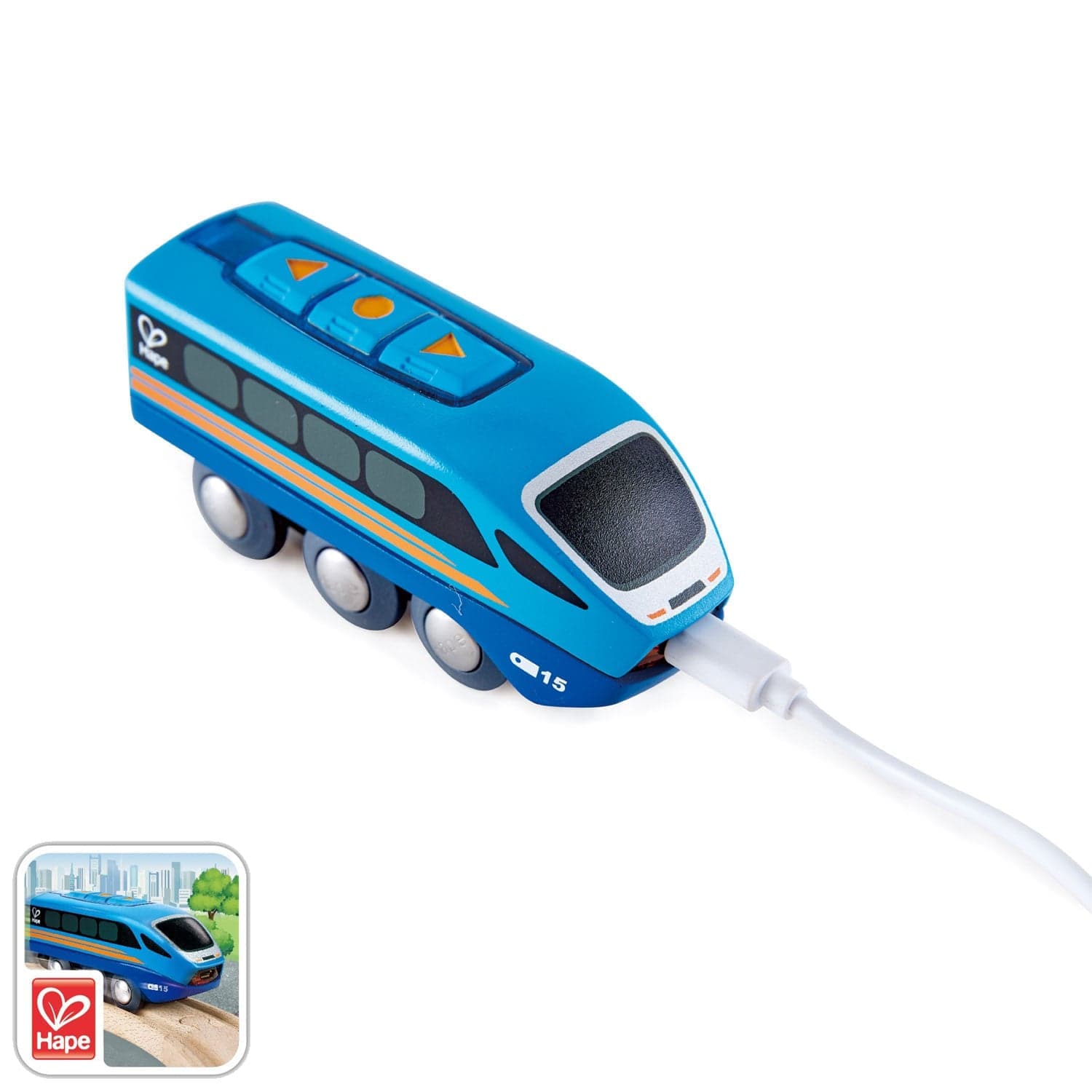 Hape-Remote Control Train-E3726-Legacy Toys