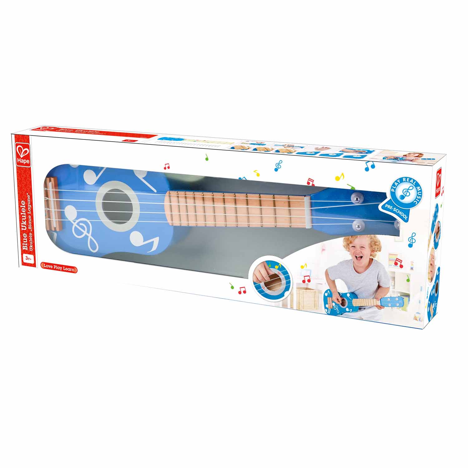 Hape-Rock Star Ukulele - Blue-E0604-Legacy Toys