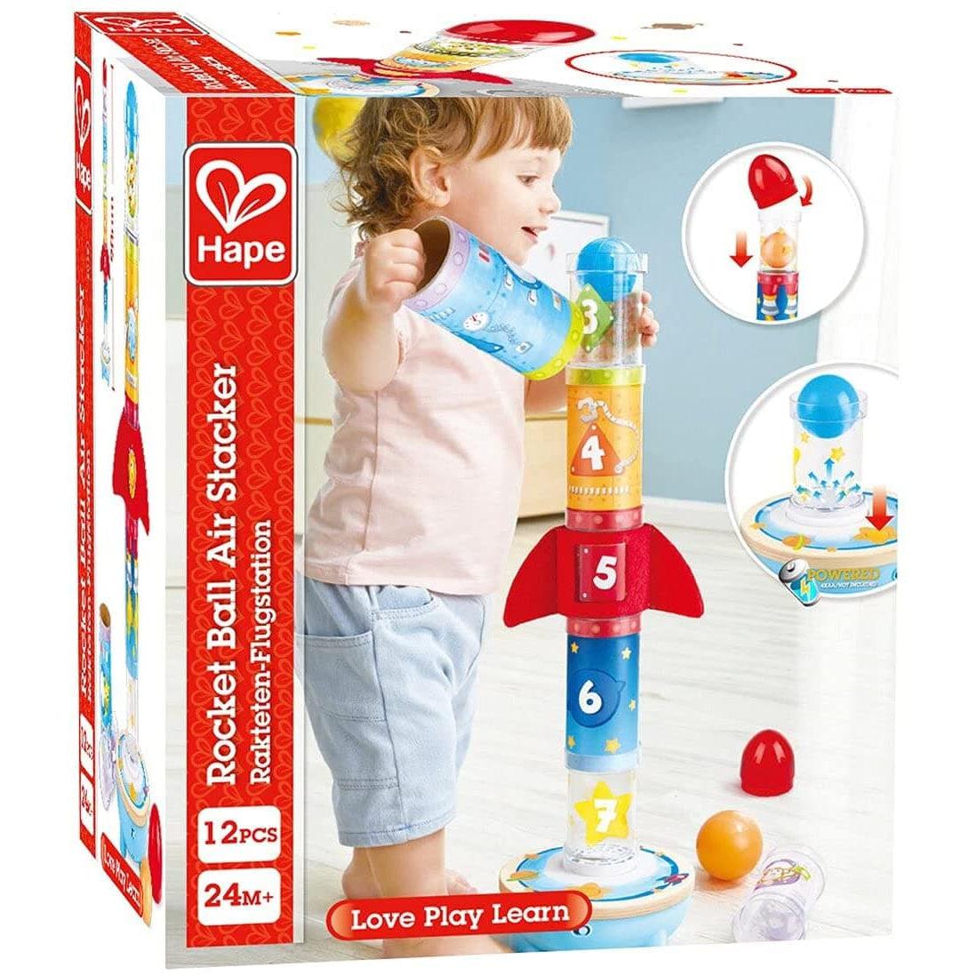 Hape-Rocket Ball Air Stacker-E0387-Legacy Toys