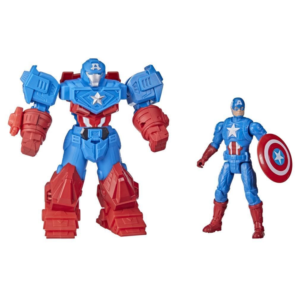 Hasbro-Marvel Avengers Mech Strike 8 Inch Ultimate Mech Suit Captain America-F1669-Legacy Toys