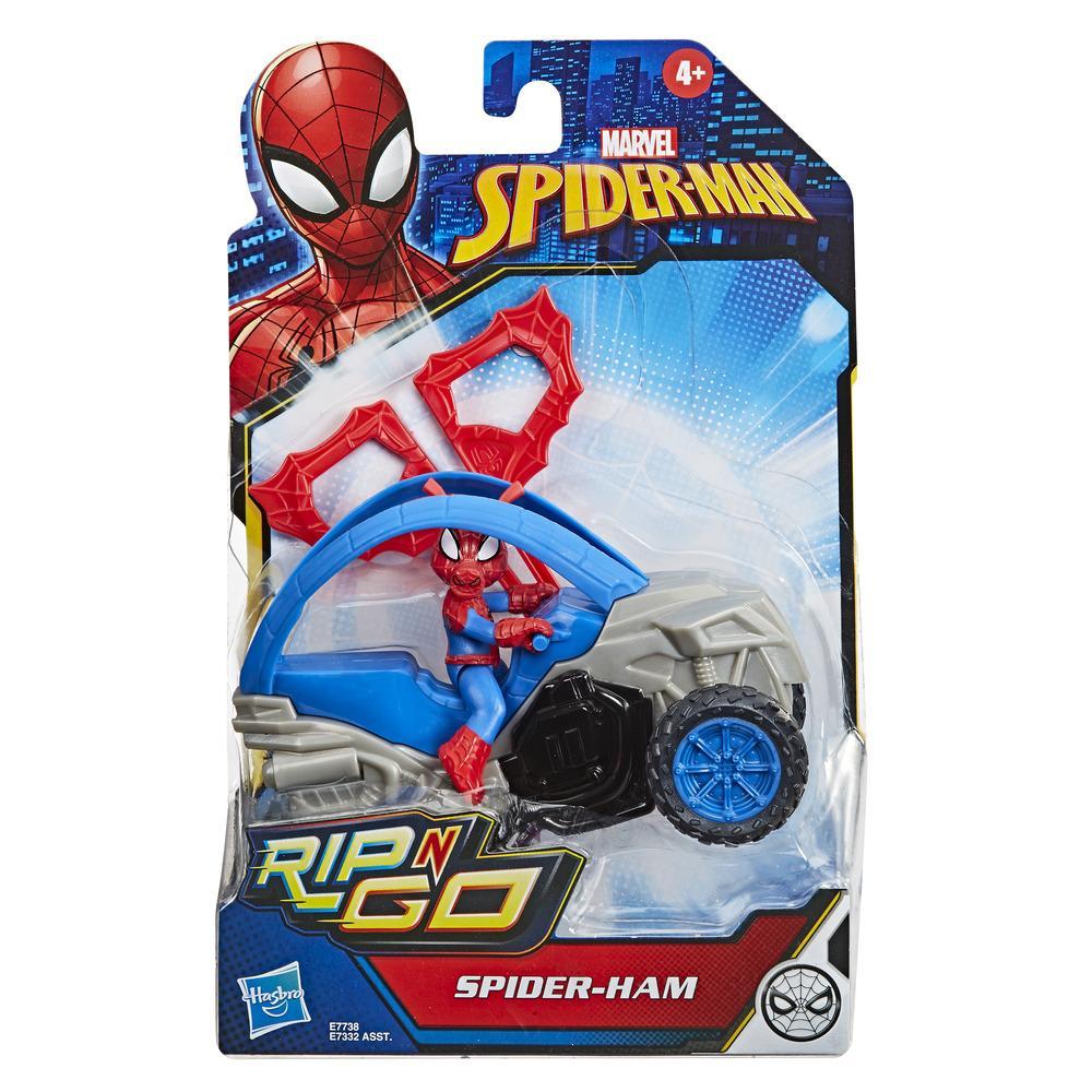 Hasbro-Marvel Spider-Man: Spider-Ham Stunt Vehicle-E7738-Legacy Toys