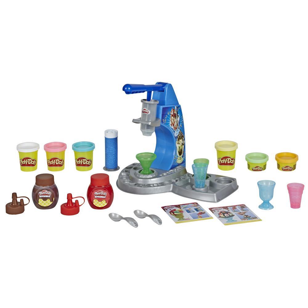 Hasbro-Play-Doh Kitchen Creations Drizzy Ice Cream Playset-E6688-Legacy Toys