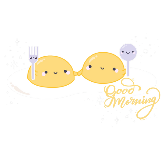 Idako-Good Morning Eggs 4" Sticker-13087-Legacy Toys