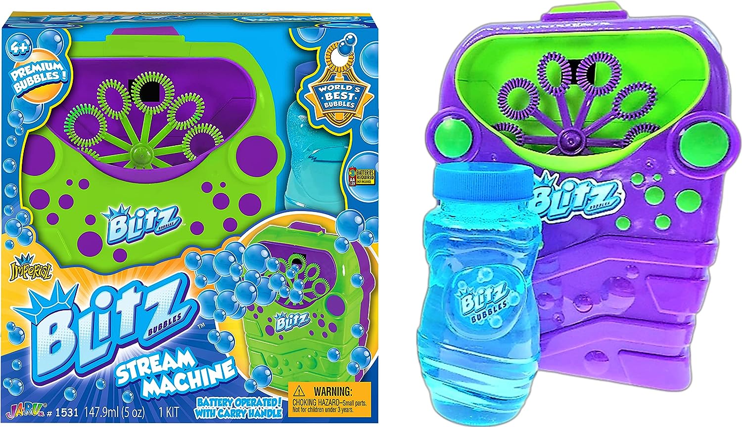 JA-RU-Blitz Bubble Machine-1531-Legacy Toys