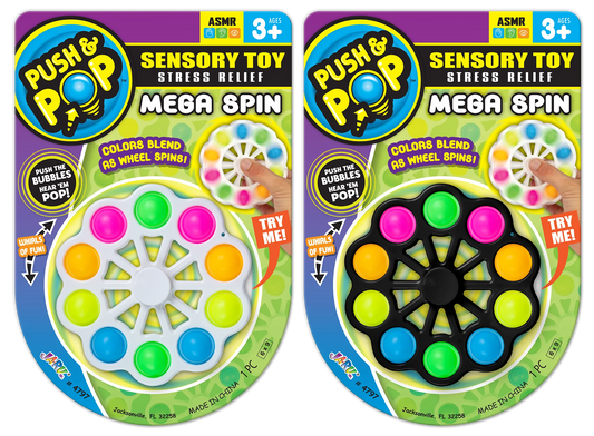 JA-RU-Push & Pop Sensory Toy Mega Spin-4797-Legacy Toys
