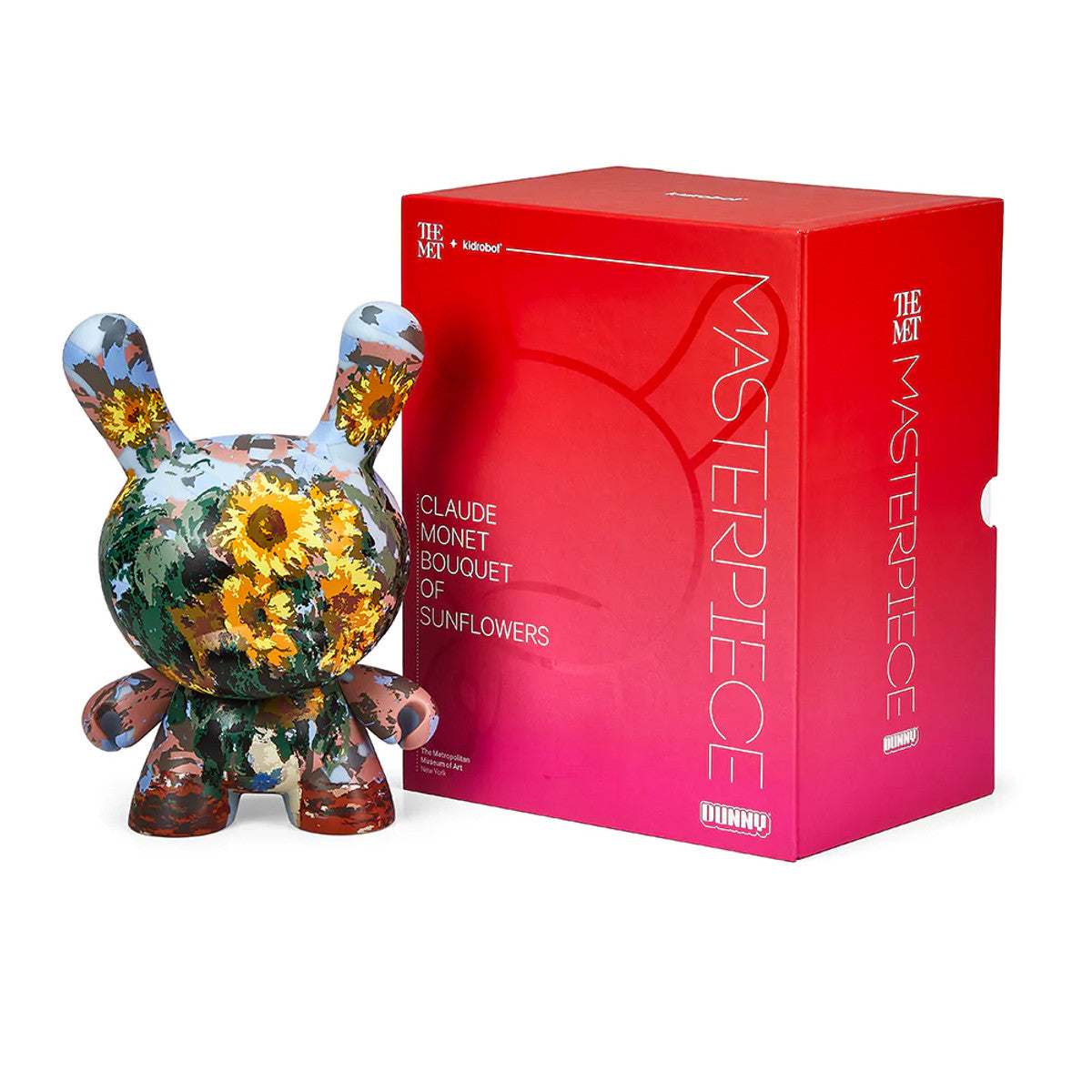 Kid Robot-The Met 8" Masterpiece Dunny- Monet Bouquet of Sunflowers Limited Edition of 700-KR17161-Legacy Toys