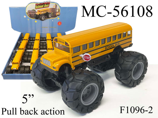 Kinsmart-5" Diecast Big Wheel School Bus-MC-56108-Legacy Toys