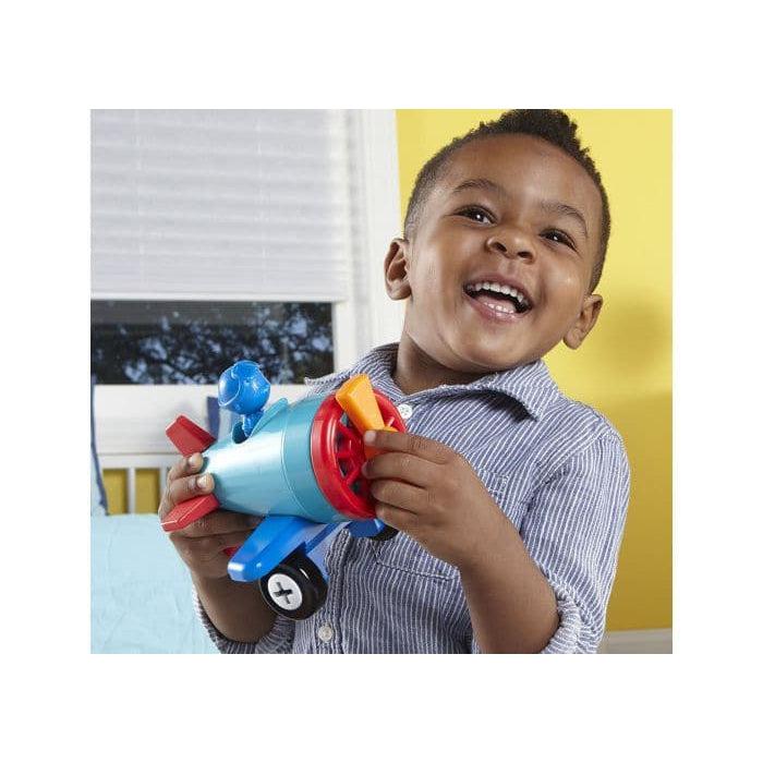 Learning Resources-1-2-3 Build It! Car-Plane-Boat-2840-Legacy Toys