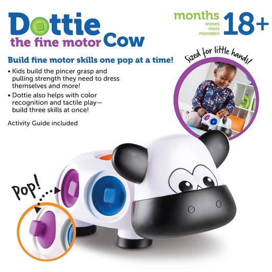 Learning Resources-Dottie the Fine Motor Cow-LER9109-Legacy Toys