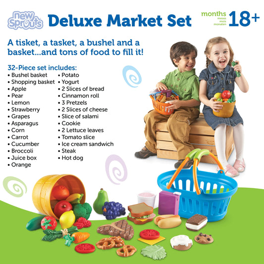 Learning Resources-New Sprouts Deluxe Market Set-LER9725-Legacy Toys