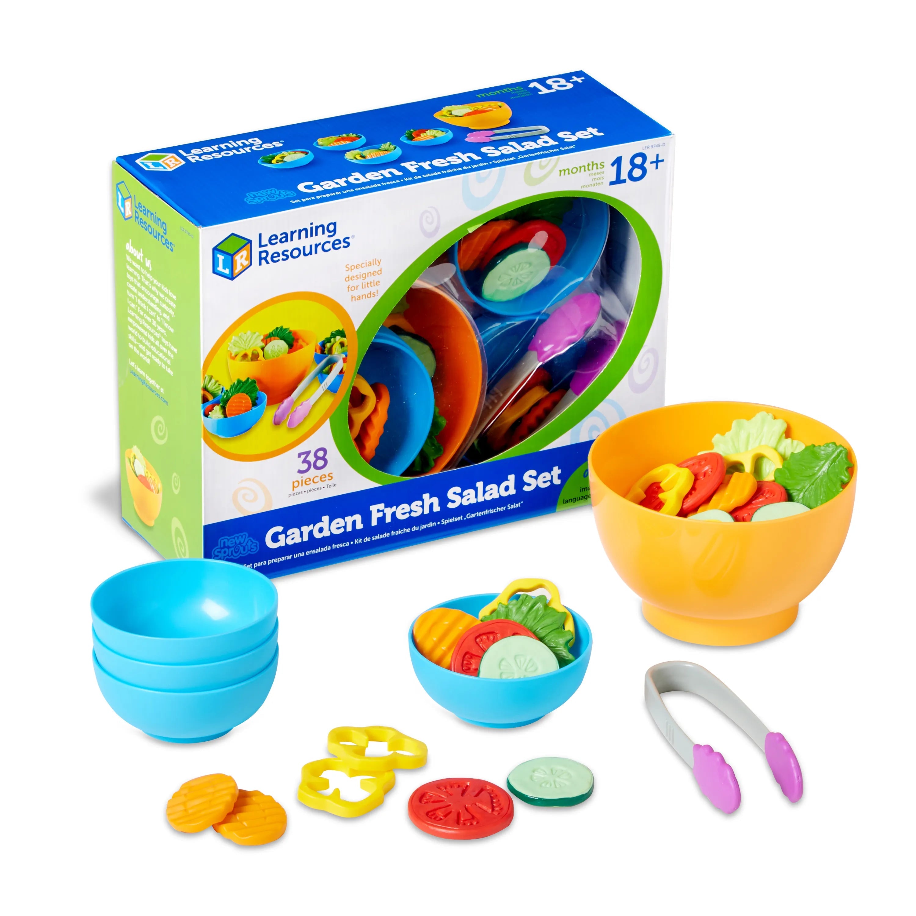 Learning Resources-New Sprouts Garden Fresh Salad Set-LER9745-D-Legacy Toys