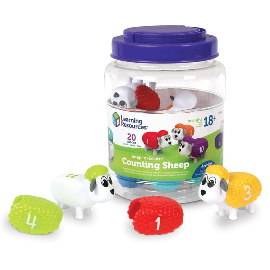 Learning Resources-Snap-n-Learn Counting Sheep-LER6712-Legacy Toys