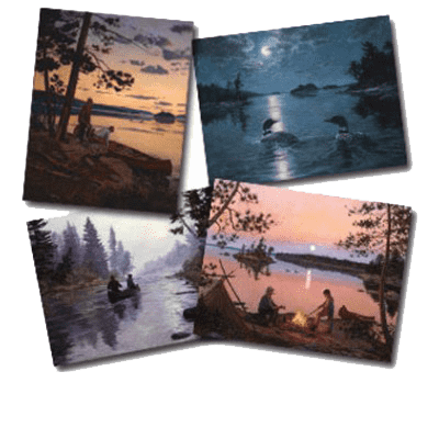 Legacy Bound-Canoe Country Notecard Pack-LPB3125-Legacy Toys