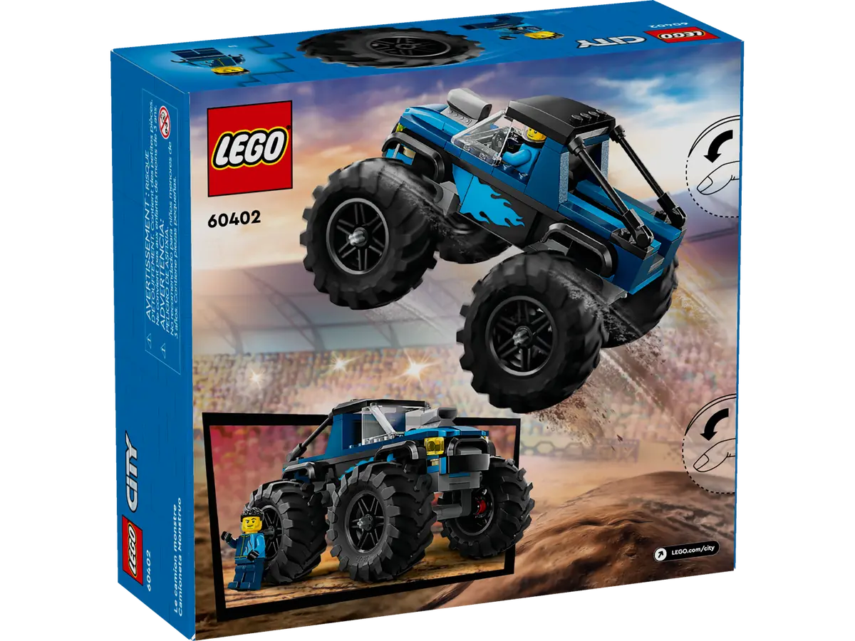 Lego-LEGO City - Blue Monster Truck-60402-Legacy Toys