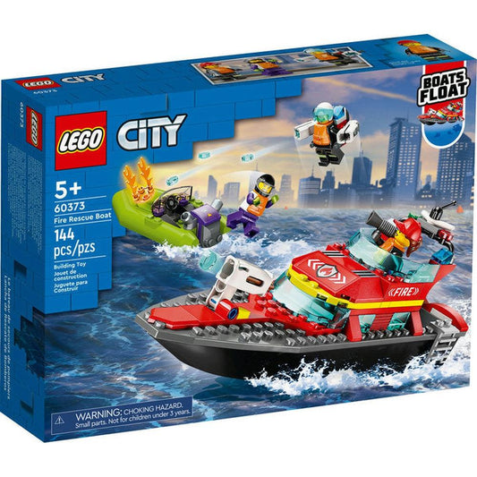 Lego-LEGO City - Fire Rescue Boat-60373-Legacy Toys