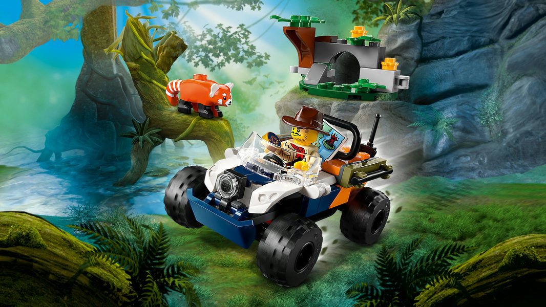 Lego-LEGO City - Jungle Explorer ATV Red Panda Mission-60424-Legacy Toys