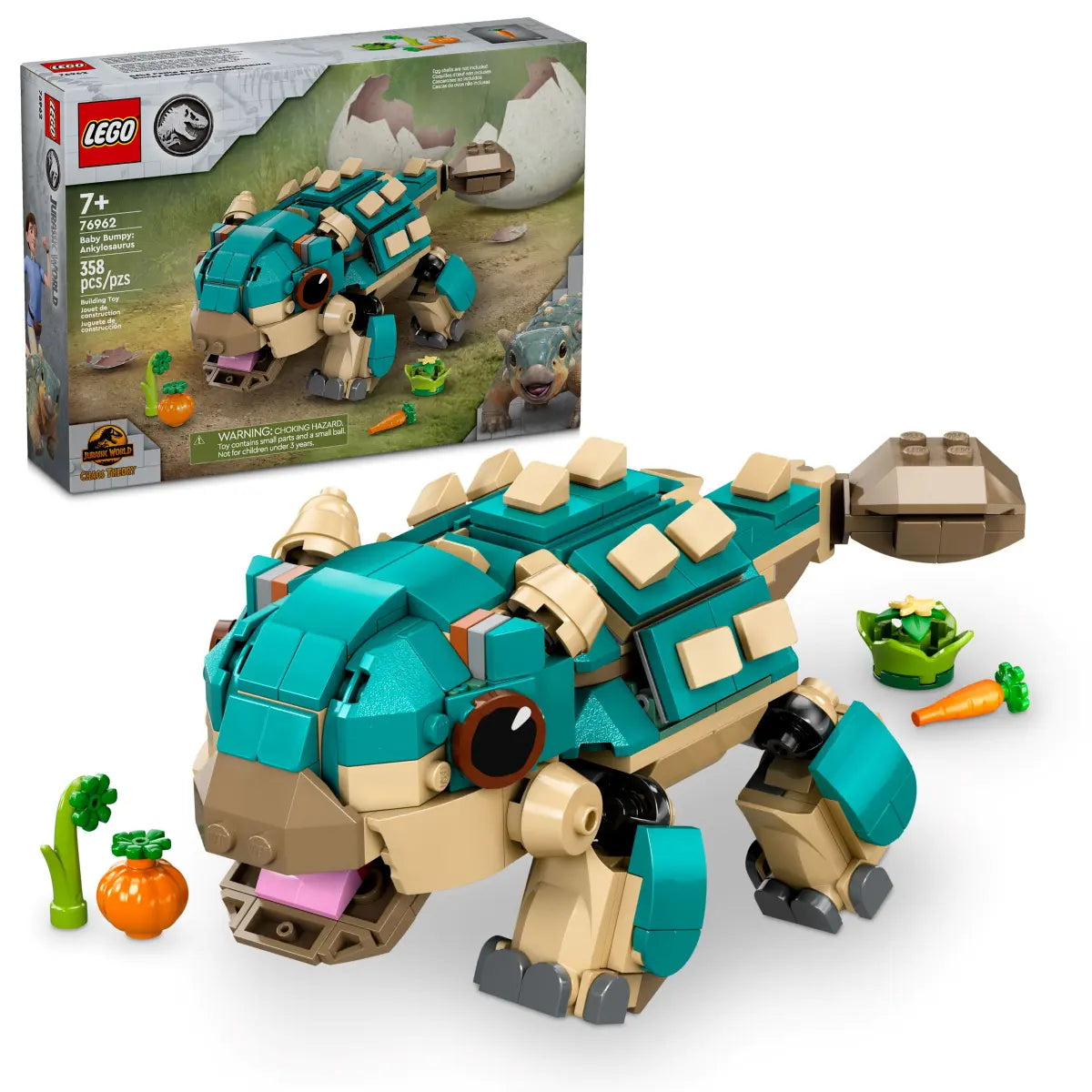 Lego-LEGO Jurassic World - Baby Bumpy: Ankylosaurus-76962-Legacy Toys