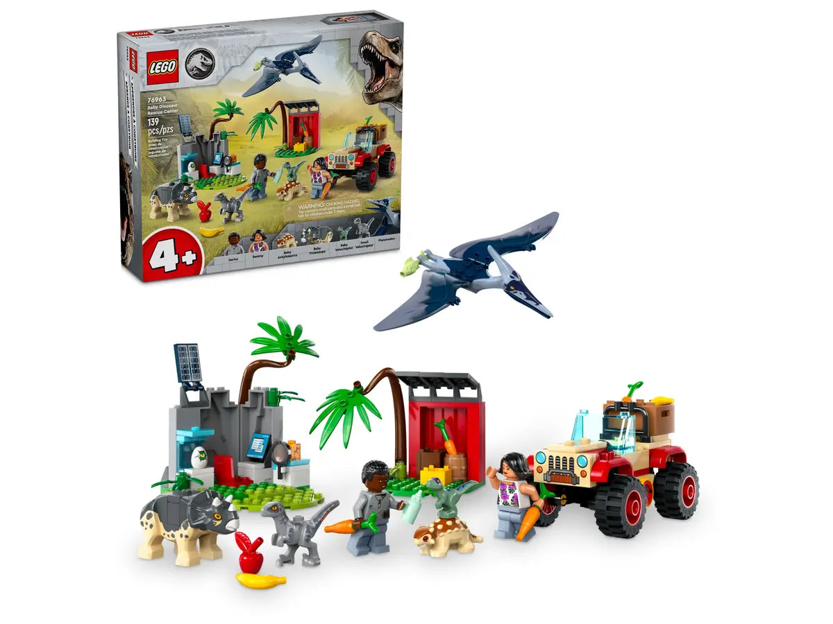 Lego-LEGO Jurassic World - Baby Dinosaur Rescue Center-76963-Legacy Toys