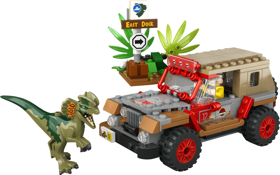 Lego-LEGO Jurassic World Dilophosaurus Ambush-76958-Legacy Toys