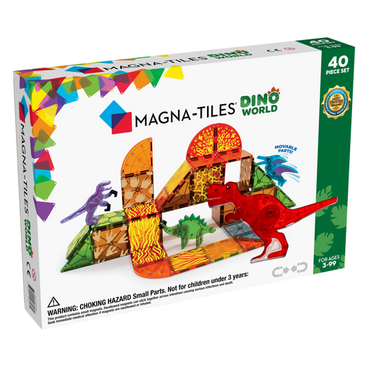 Magna-Tiles-Magna-Tiles Dino World 40 Pieces-22840-Legacy Toys
