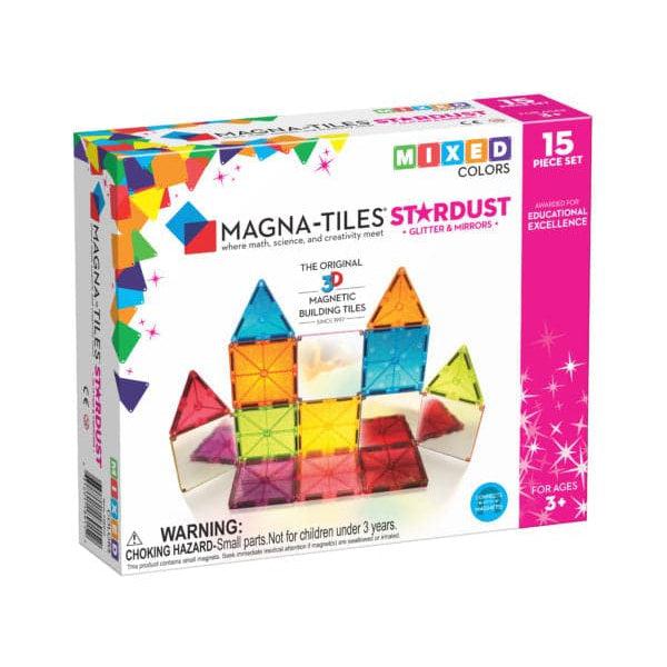 Magna-Tiles-Magna-Tiles Stardust 15 Piece Set - Mixed Colors-18915-Legacy Toys